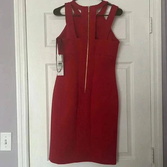 Red Calvin Klein Dress Size 8 - Picture 5 of 7